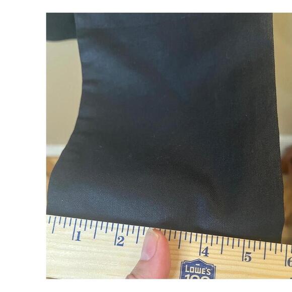 Helmut Lang Black Elastic Waistband Stretch Fabric Flat Front High Rise Pants 32 - Picture 13 of 13